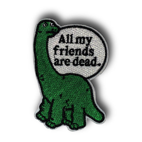 Lonely Dinosaur Iron On Patch