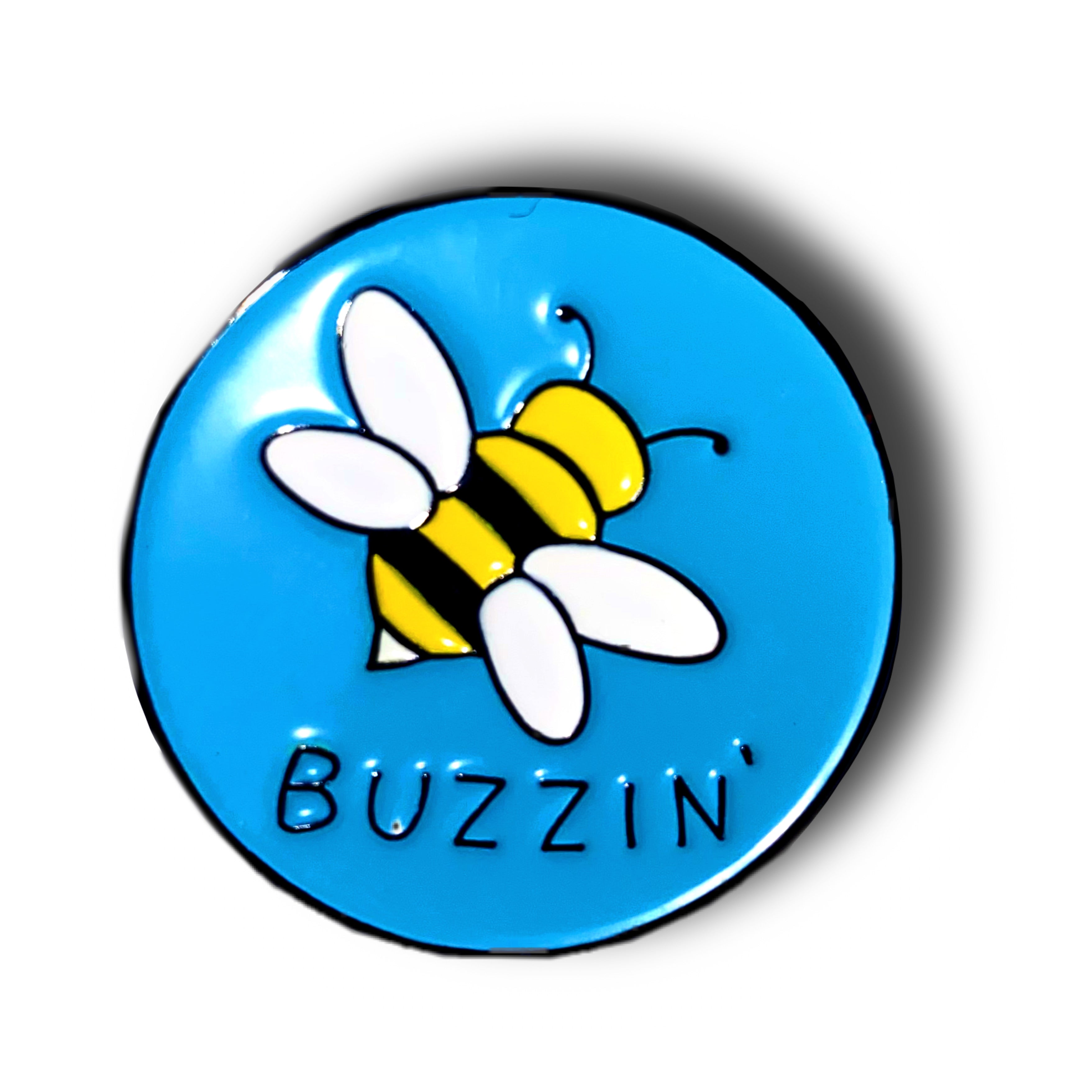 Buzzin' Bee Enamel Pin Badge