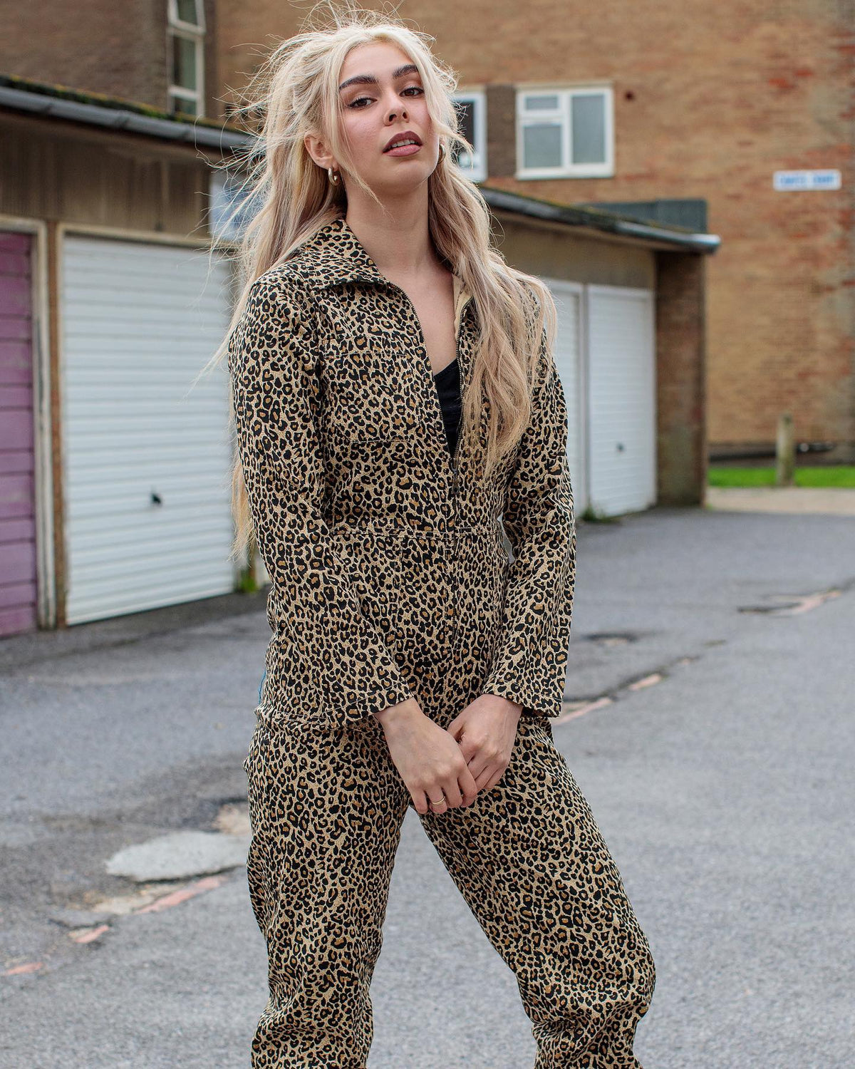 Leopard Twill Boiler Suit - Run & Fly