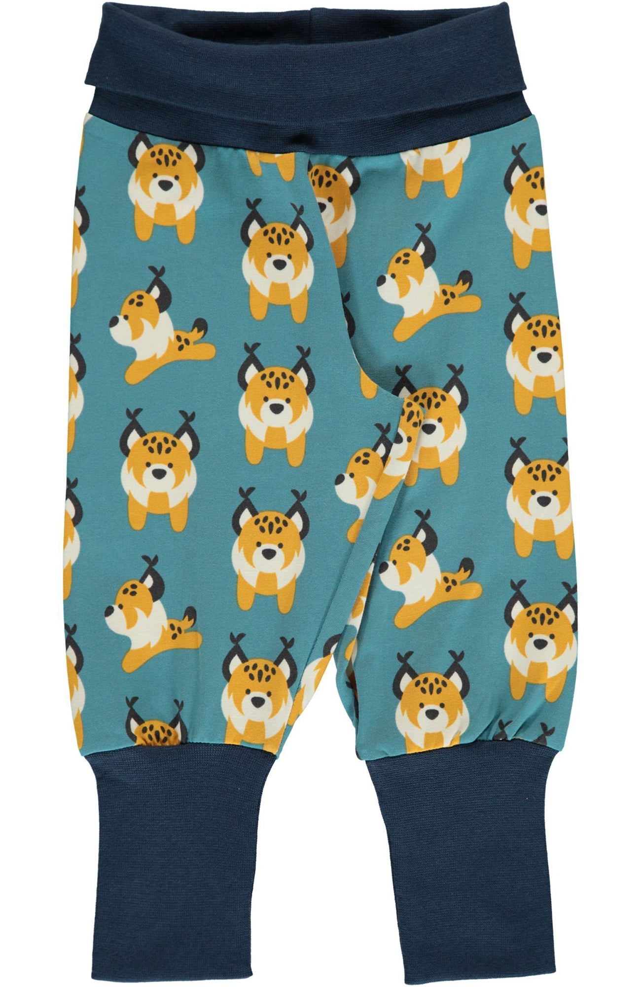 Children's Lively Lynx Rib Pants Trousers - Maxomorra
