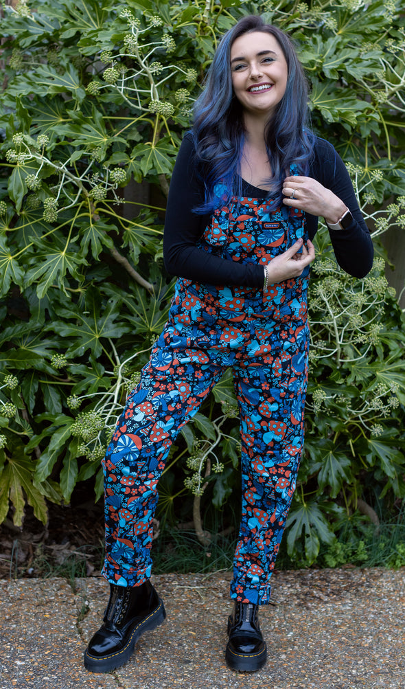 Magic Mushroom Twill Dungarees - Run & Fly [Last Available]