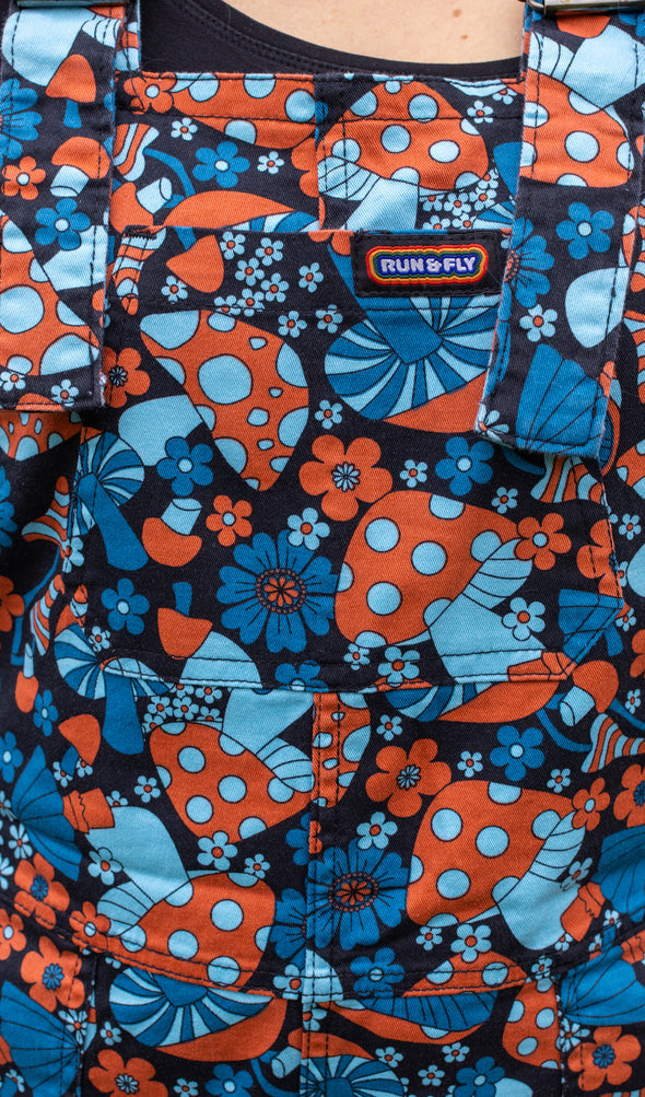 Magic Mushroom Twill Dungarees - Run & Fly [Last Available]