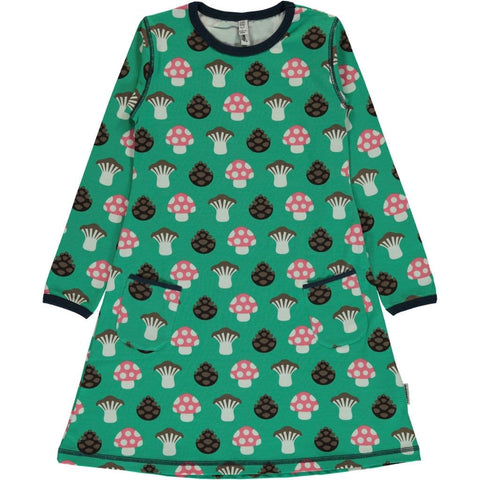Children's Mushroom Long Sleeved Dress - Maxomorra (Last Available)