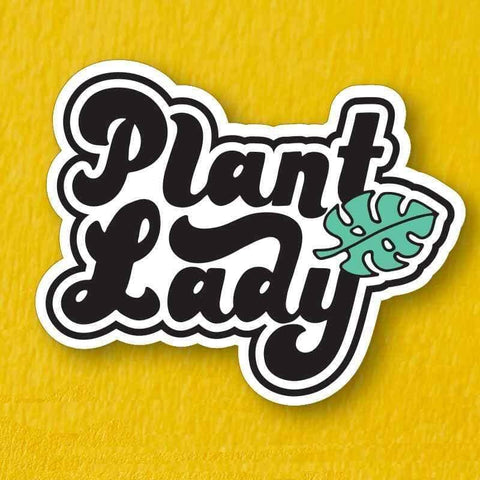 Plant Lady Large Vinyl Sticker - Punky Pins