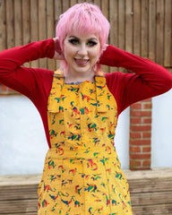 Rainbow Dinosaur Corduroy Pinafore - Run & Fly