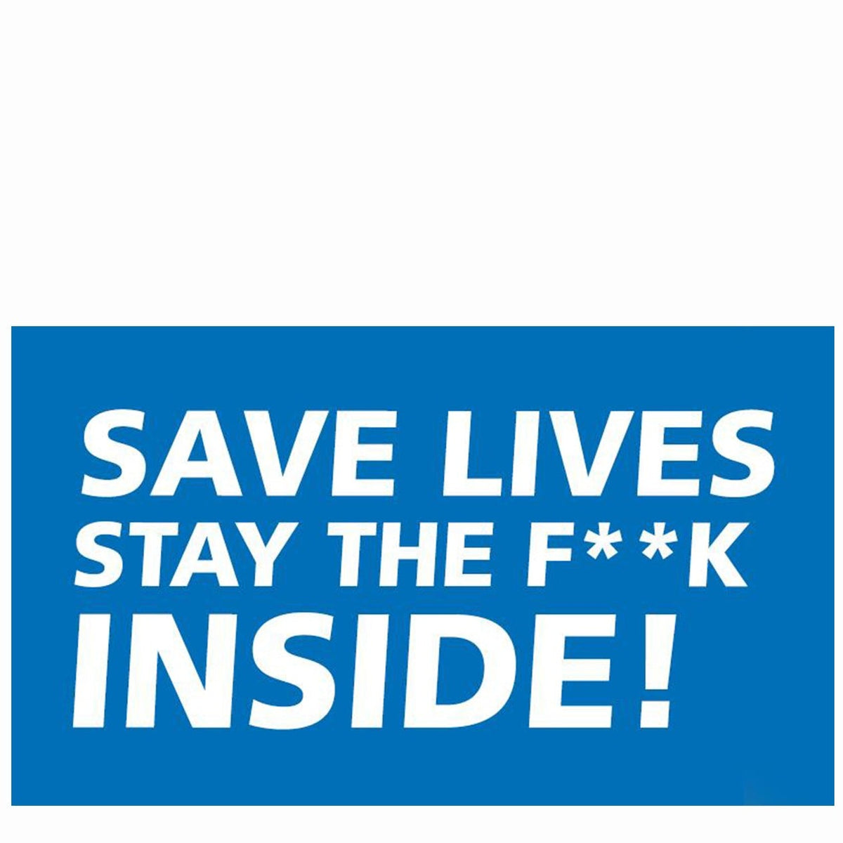 Save Lives Stay The F**k Inside NHS Charity Pin Badge