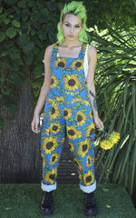 Blue Sunflower Dungarees - Run & Fly