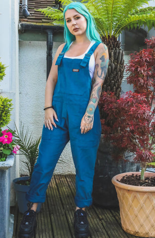 Ink Blue Corduroy Dungarees - Run & Fly (Last Available)